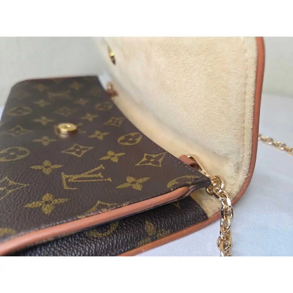 Louis Vuitton Monogram Twin Pochette GM Shoulder Crossbody Bag LV Vintage